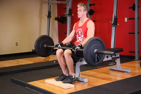 Barbell Seated Calf Raise