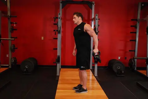 Bottoms-Up Clean From The Hang Position — end position