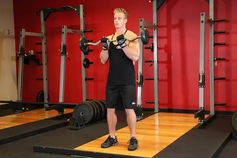 Close-Grip EZ Bar Curl — end position