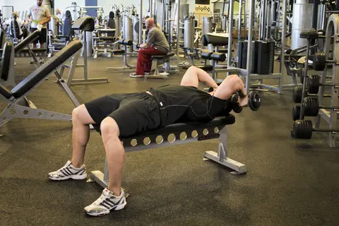 Dumbbell Tricep Extension -Pronated Grip