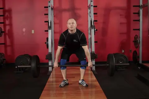 Hang Clean - Below the Knees — end position