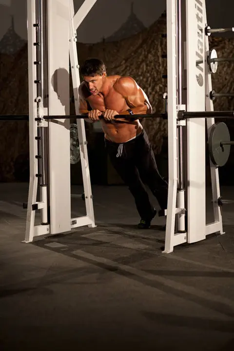 Incline Push-Up Close-Grip — end position