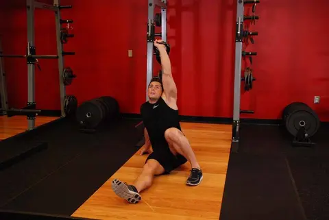 Kettlebell Turkish Get-Up (Squat style) — end position