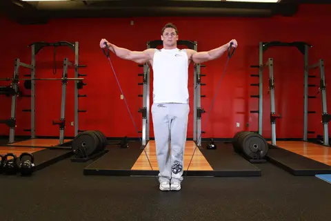 Lateral Raise - With Bands — end position