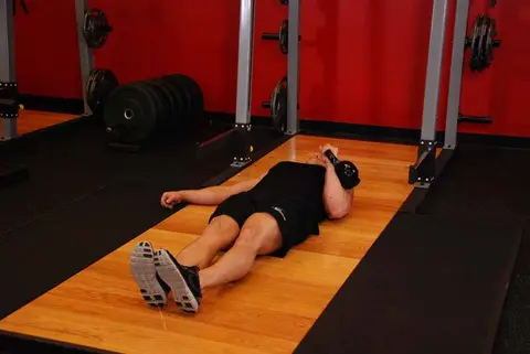One-Arm Kettlebell Floor Press