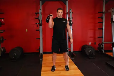 One-Arm Kettlebell Split Jerk