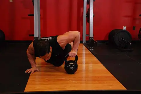 Plyo Kettlebell Pushups