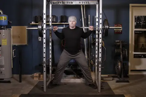 Reverse Band Power Squat