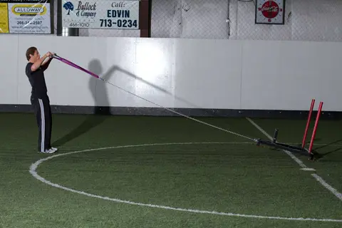 Sled Reverse Flye — end position