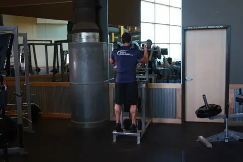 Standing Calf Raises — end position